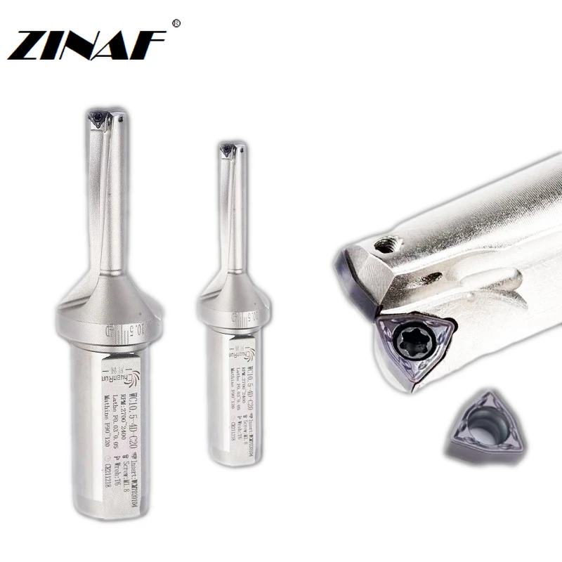 Broca de Pequeno Diâmetro Insert u C20- 2d 3d 4d 10 10.5 11 11.5 12 Fast Cnc Wcmx020104 Torno Mecânico Cnc
