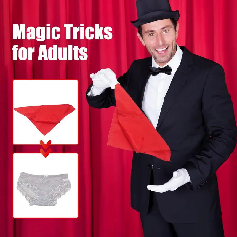 Scarf Magic Trick Props Funny Magician Kit Stage Show Prop Innovative Comedy Stage Scarves Magician Accessories For Parties