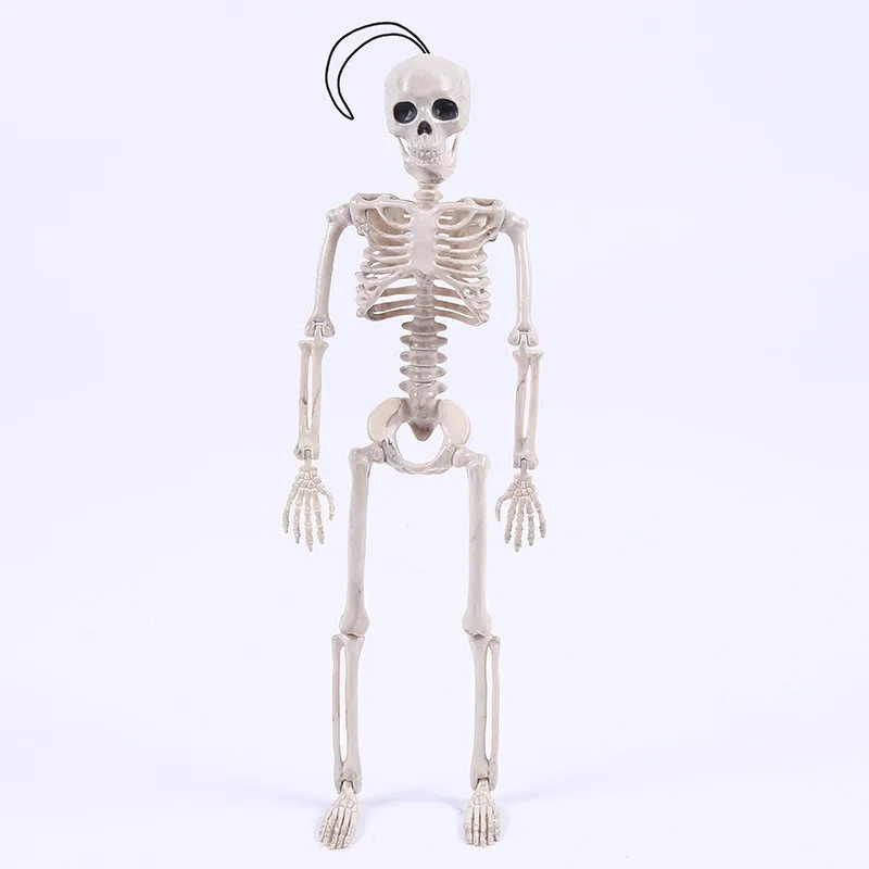 Posable Skeleton Halloween Decor Scary Man Bone Creepy Party Decoration