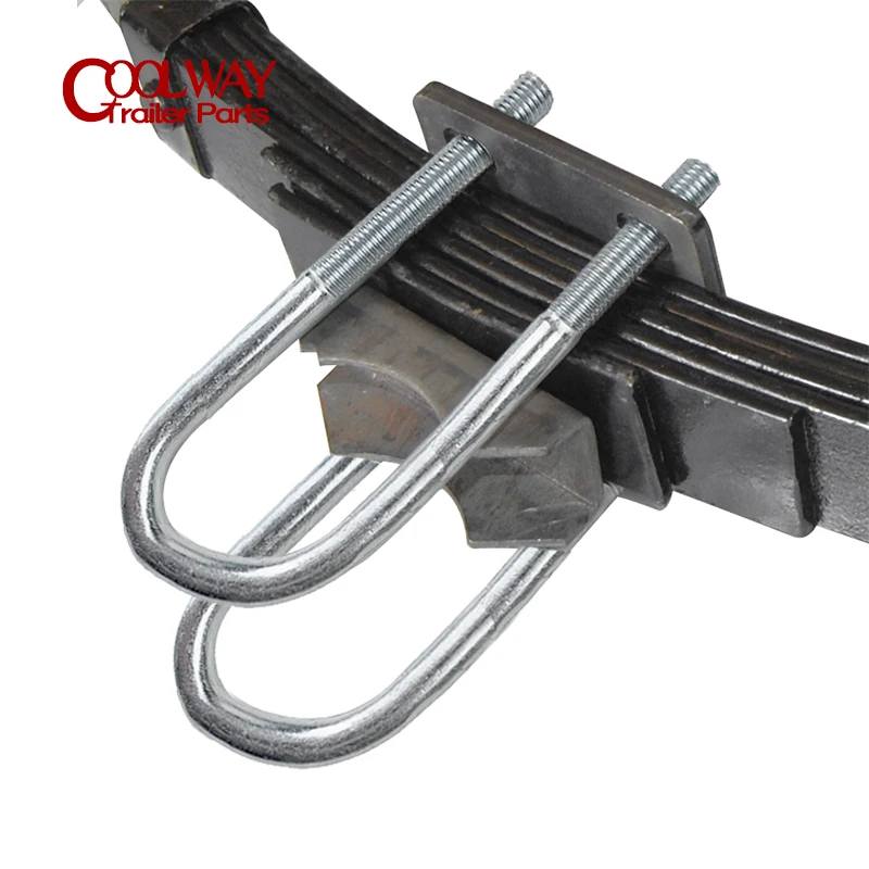 100x100mm Zinc Trailer Axle Fish Plate U Bolt Leaf Spring Clamp for 50 or 60mm Round Axle Camper UTE Caravan Accessories Parts