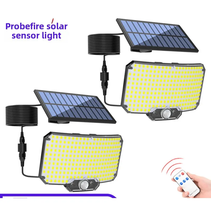 

Solar Powered Outdoor Courtyard Lights, Outdoor Sensing, Road Lighting, Garage Lights, Single Head Split Wall Lights