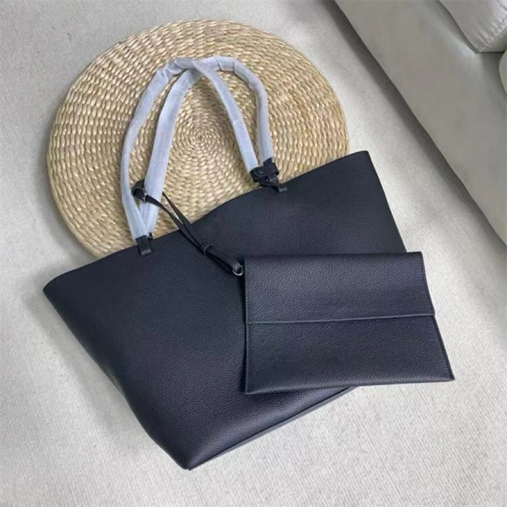 

High Quality Marlo17 Tote Bag Grainy Leather Bag Shoulder Bag Soft Cowhide Casual Fashion HandBag Large Capacity