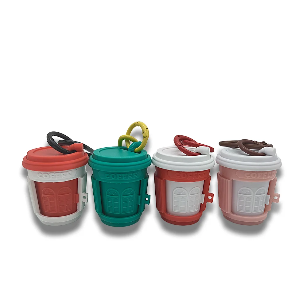 LYTPS017B 1/S Porte-clés tasse à café patte de chat magnétique imprimé en 3D