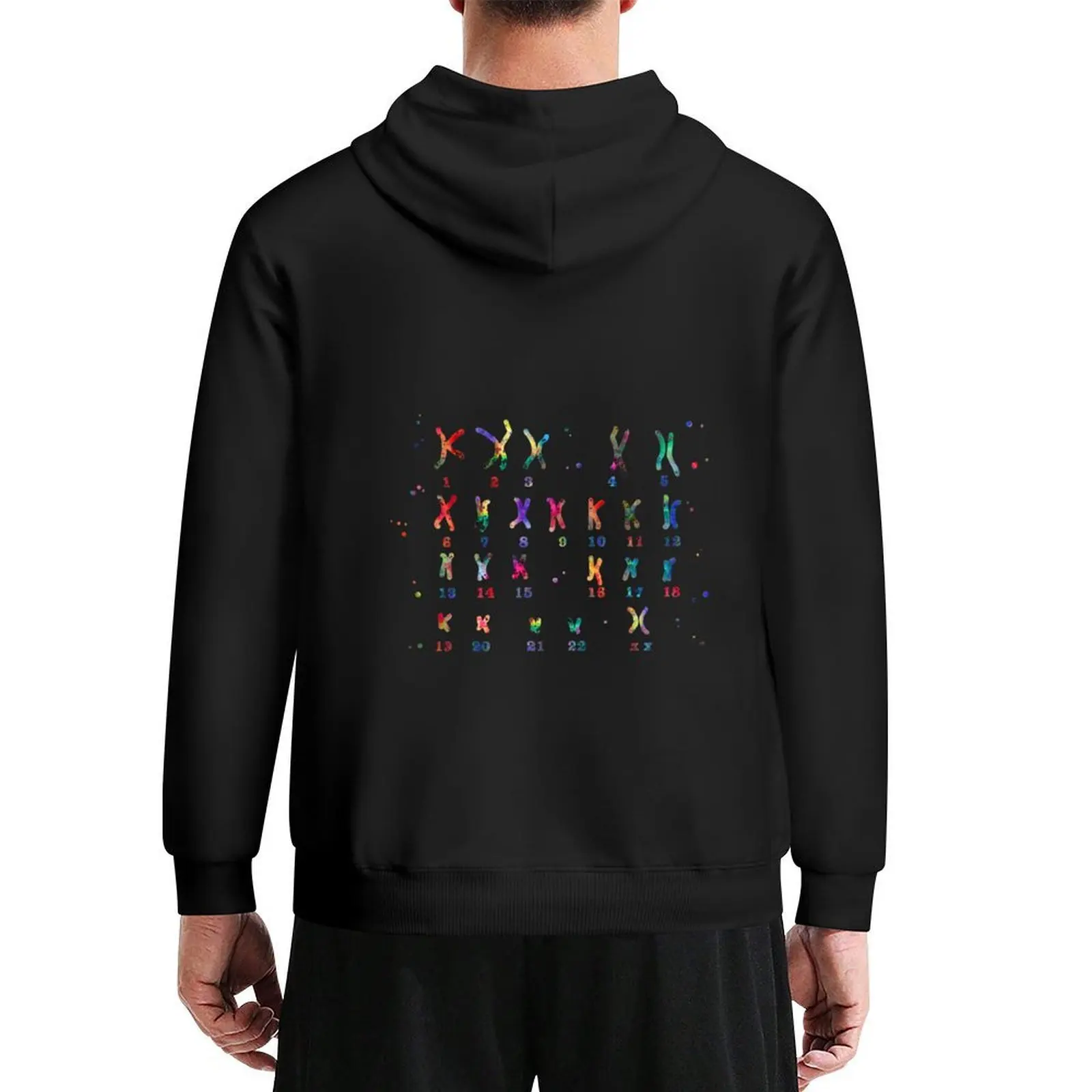 

Female chromosome, watercolor karyotype, medical art Hoodie aesthetic clothing men wear hooded shirt men's oversize hoodie