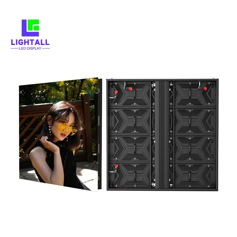 P2.976 Высокое разрешение Полноцветный уличный водонепроницаемый IP65 1000*1000 мм шкаф из алюминиевого сплава Светодиодный экран/Светодиодная стена