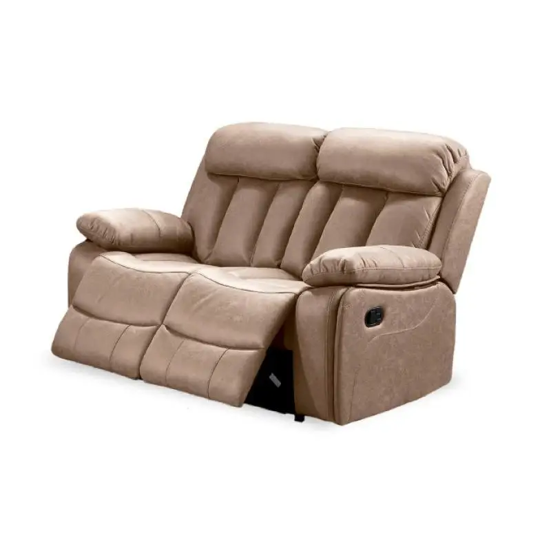 Madrid Model 2-Seater Manual Relaxation Sofa. Upholstered in Cotton Microfiber Available in Various Colors.