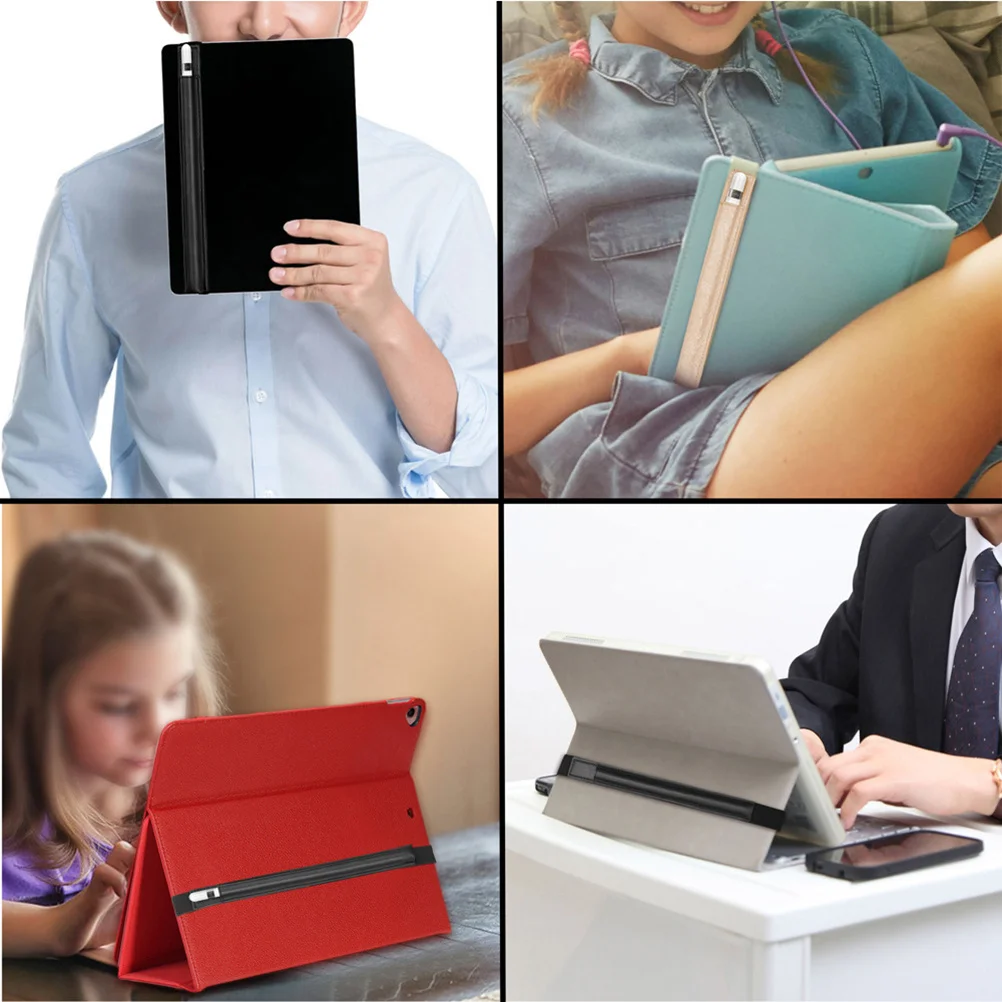 غطاء للأكمام باللون الأسود لقلم الرصاص، غطاء حماية سهل الاستخدام، مقاوم للأوساخ والصدمات والخدش، هدية جاهزة ومحمولة