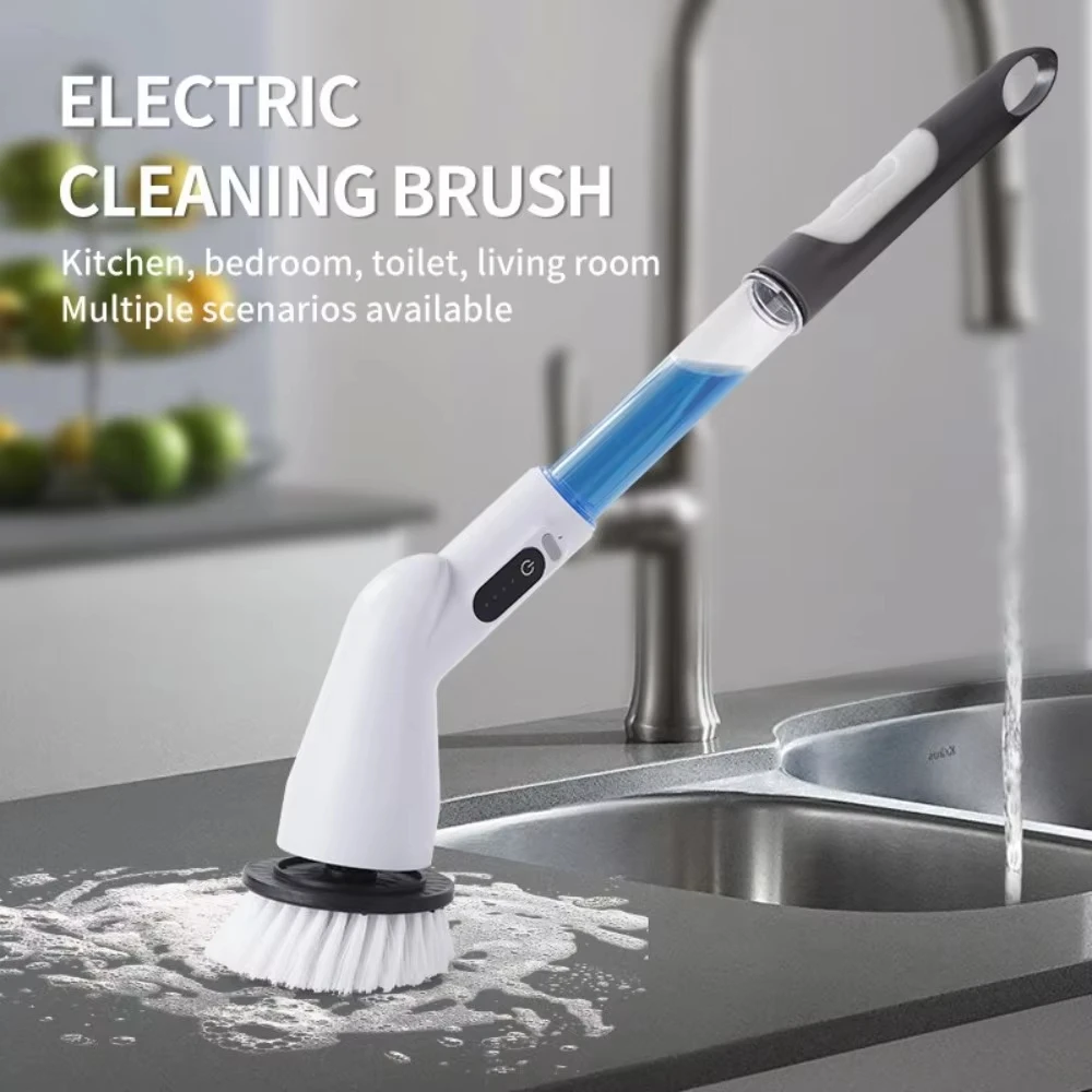 

2024 New Multi-function Handheld Electric Cleaning Brush 1-Button Start Quickly Clean 360 Degree Rotating Car Washing Brushes