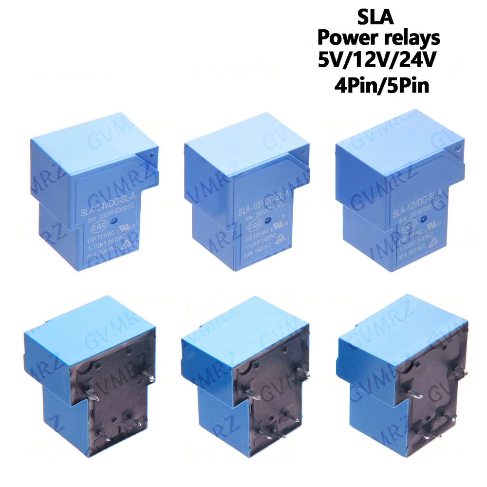 1PCS/5PCS Power relays SLA-05VDC-SL-A SLA-09VDC-SL-A SLA-12VDC-SL-A SLA-24VDC-SL-A 30A 4PIN T90 5PIN