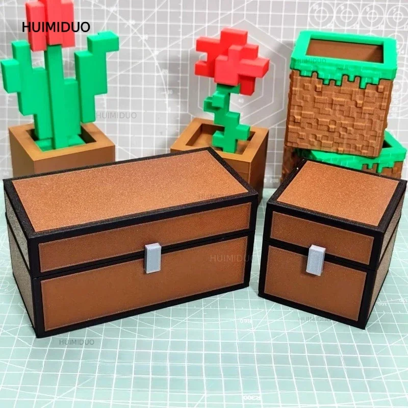 Creative Storage Box Magnetic Attraction Storage Box Square Simple Small Organize Case Desktop Modern Decorative Ornaments