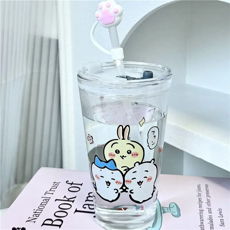 

Chiikawa Children's Cup Hachiware Portable Large-capacity Cup with Straw Drinking Cup Birthday Gift for Classmates and Friends