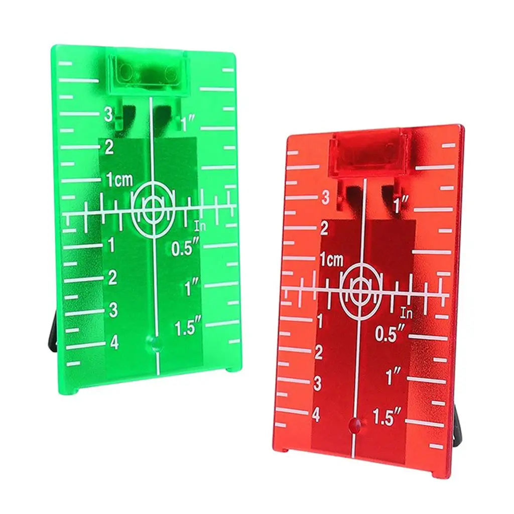 Target Plate ABS Plastic Reflective Accessory for Green Beam Level Pole and Measuring Tasks