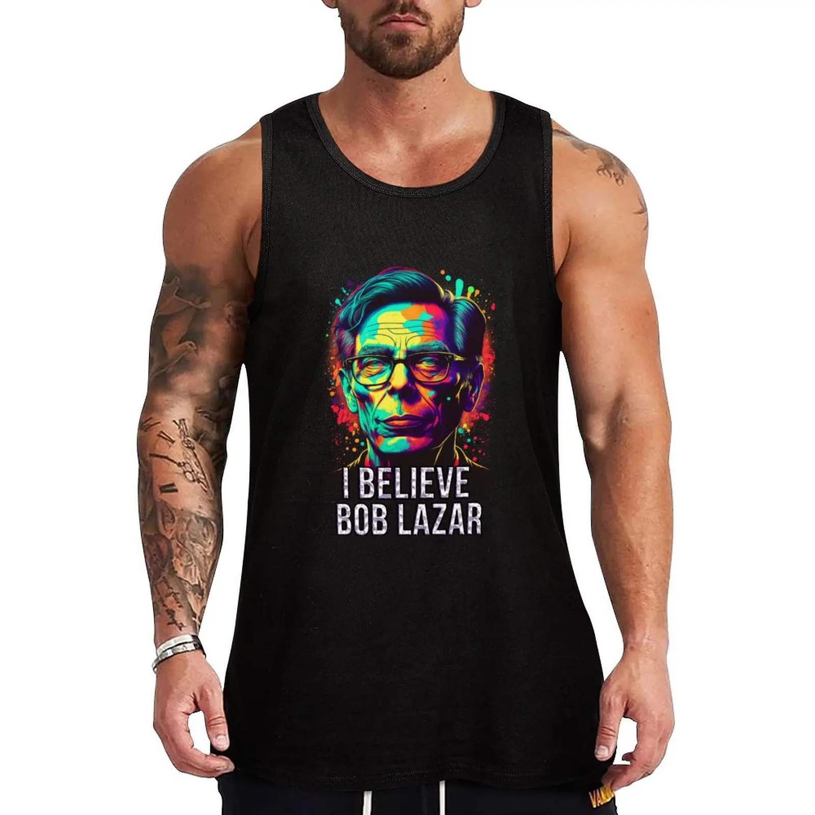 

I Believe Bob Lazar Tank Top Thin Cool Tank Top Summer Breathable Sleeveless Shirt