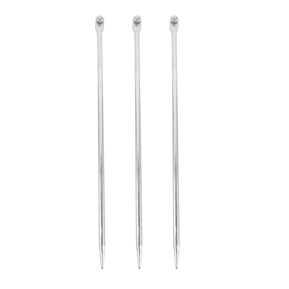 3Pcs Electrical Grounding Rod Galvanized Iron Ground Pole Kit for Home Outdoor Earthing Rod Residential Industrial Safety