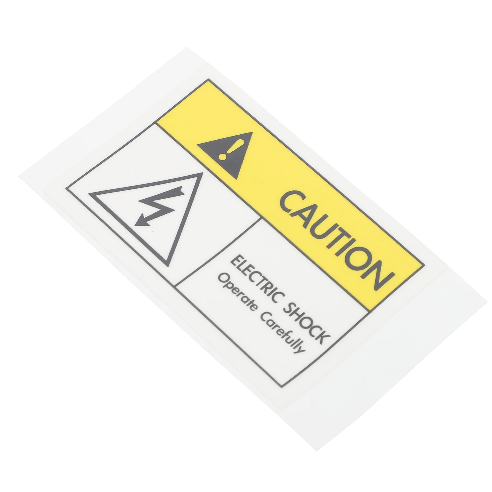 

1pc Electric Shocks Warning Sign Decal Sticker Safety Label For Office Industrial Equipment Caution