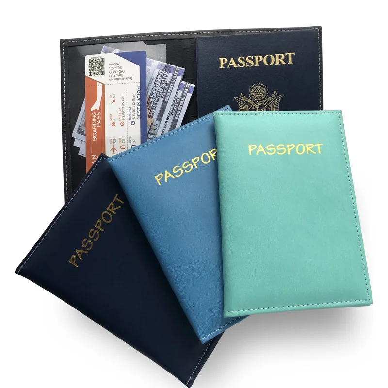 passport cover PU Leather Passport Holder Travel Accessories Passport Wallet Passport Cover Protector