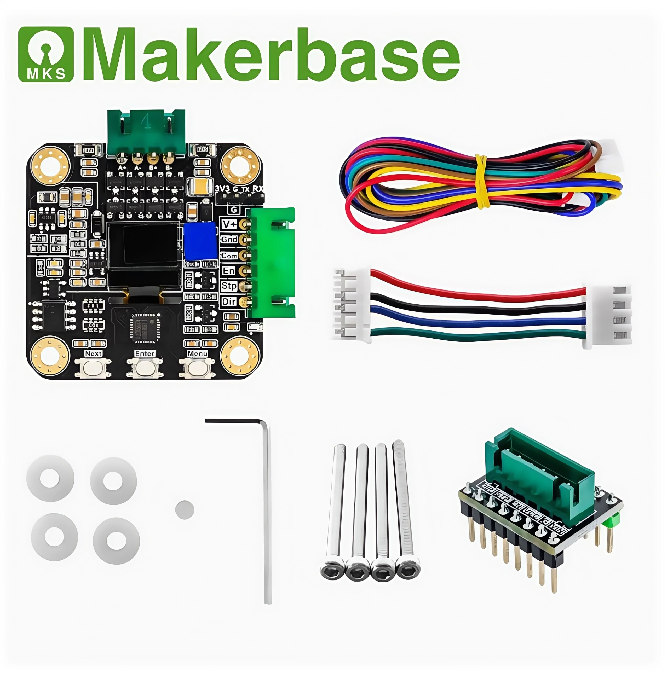 

Makebase MKS SERVO42C 42 драйвер шагового двигателя с замкнутым контуром сверхтихое поколение TMC2209