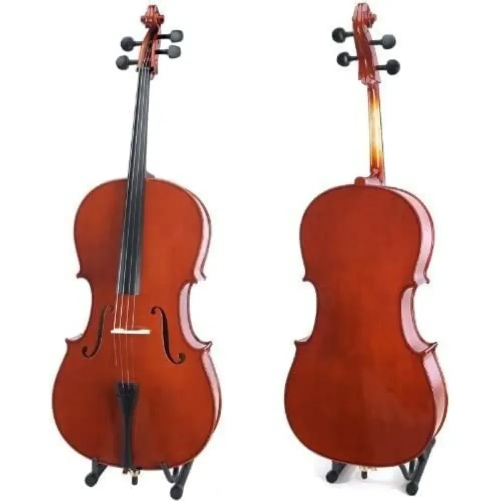 Full Size Cellos for Kids & Adults With Bow Cello 4/4 Case and Stringsac Professional Stringed Instruments Musical Sports