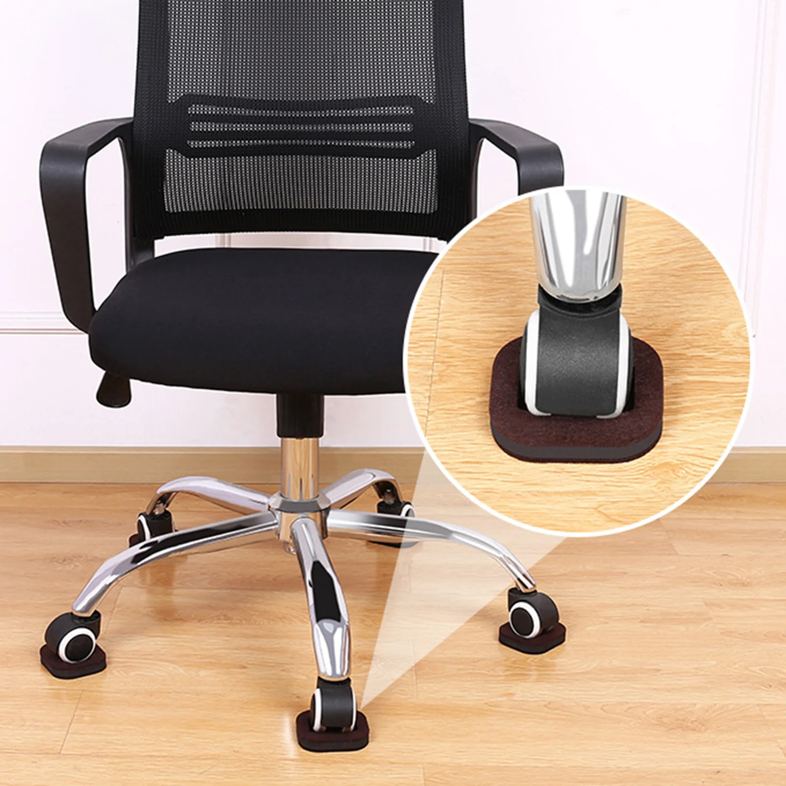 

Non Slip Chair Pads Pulley Holder Furniture Mover Cushion Office Skid Felt Material