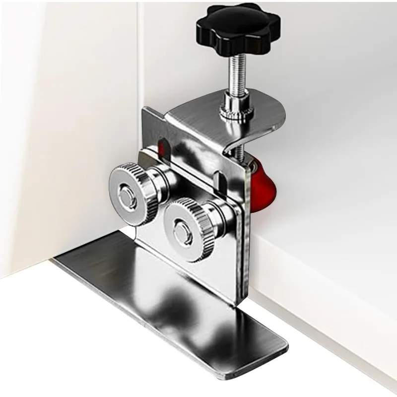 For Steel Cabinet Door Installation Locator Adjustable Woodworking Auxiliary Tools Mounting Jig Hidden Door Mount Support
