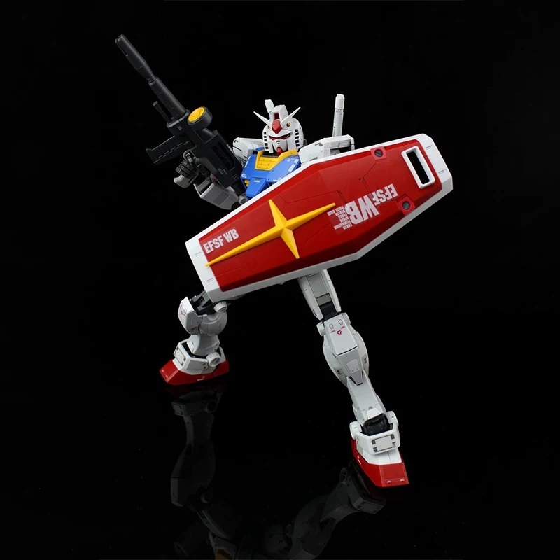 BANDAI Anime In Stock MG 1/100 RX-78-2 GUNDAM Ver.3.0 MOBOLE SUIT GUNDAM Model Kit Assembly Plastic Action Toy Figure Gift