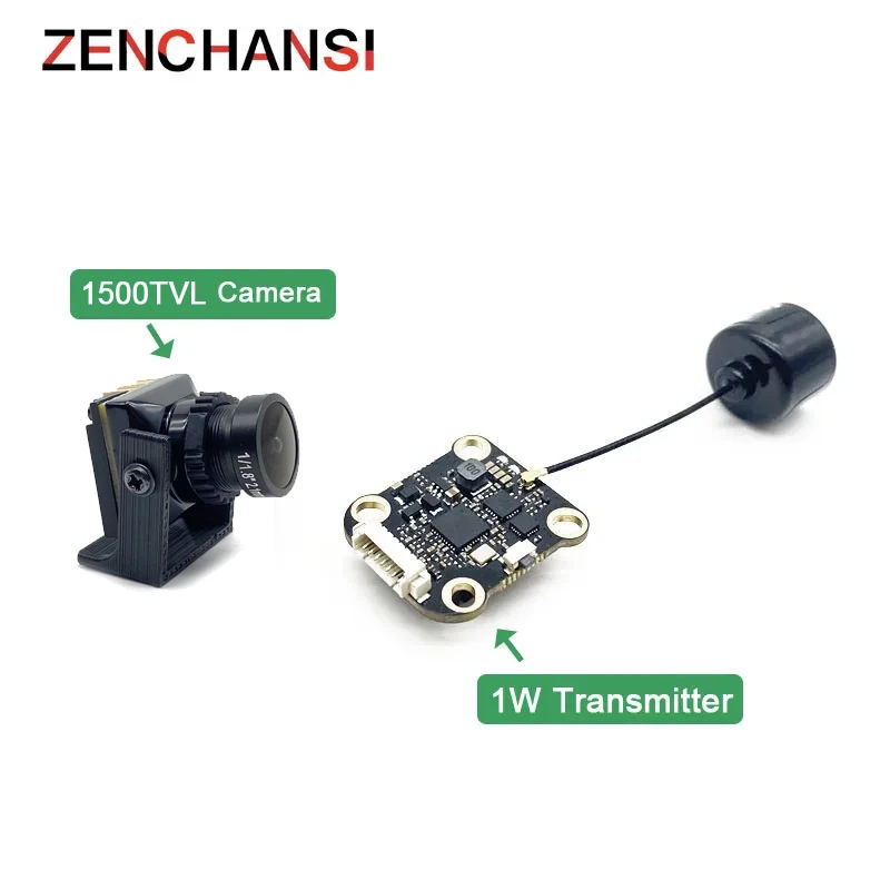 

New suit 5.8G 48CH 1000mW adjustable 5km Wireless AV Transmitter Lancher +CMOS 1500TVL fpv camera for FPV Multicopter Aircraf