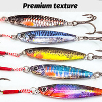 Metal Jig Lure 7g 20g 30g 40g Spinner Swimbait Sinking Pencil Spinning Fishing Tackle Feather Treble Hooks Pesca Drag Cast Bait