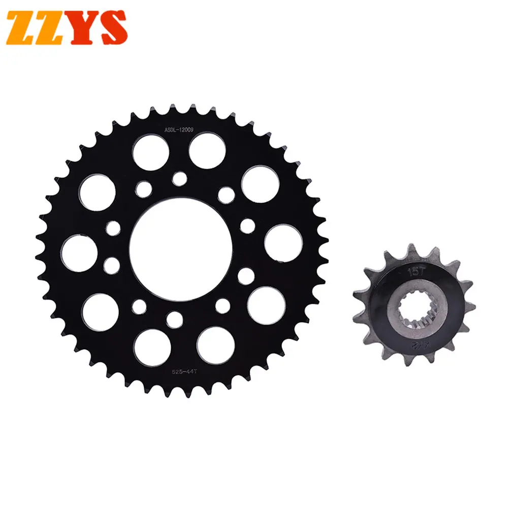 525 15T 44T 15 44 Tooth 400cc Silent Front Rear Sprocket Gear Wheel Pinion Cam For Honda CB400 Super Four H-VTEC Revo III CB 400