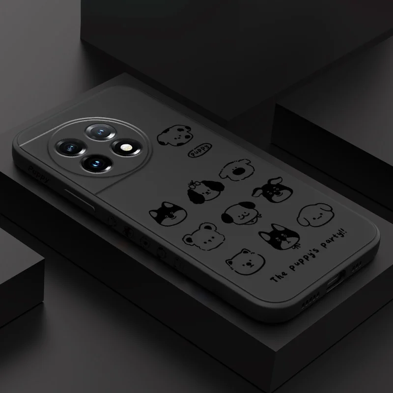 

Happy Party Cats Phone Case For Oneplus 13 13R 12 12R 11 11R 10 10R 10T 9R 9RT 9 8T 8 7 7T Pro 5G Liquid Silicone Cover