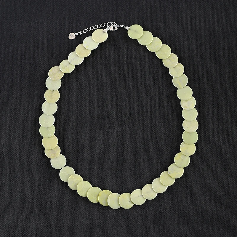 Natural Serpentine Quality Round Loose Beads Jewellery Making 14x3mm DIY Bracelet Necklace Beading Accessories