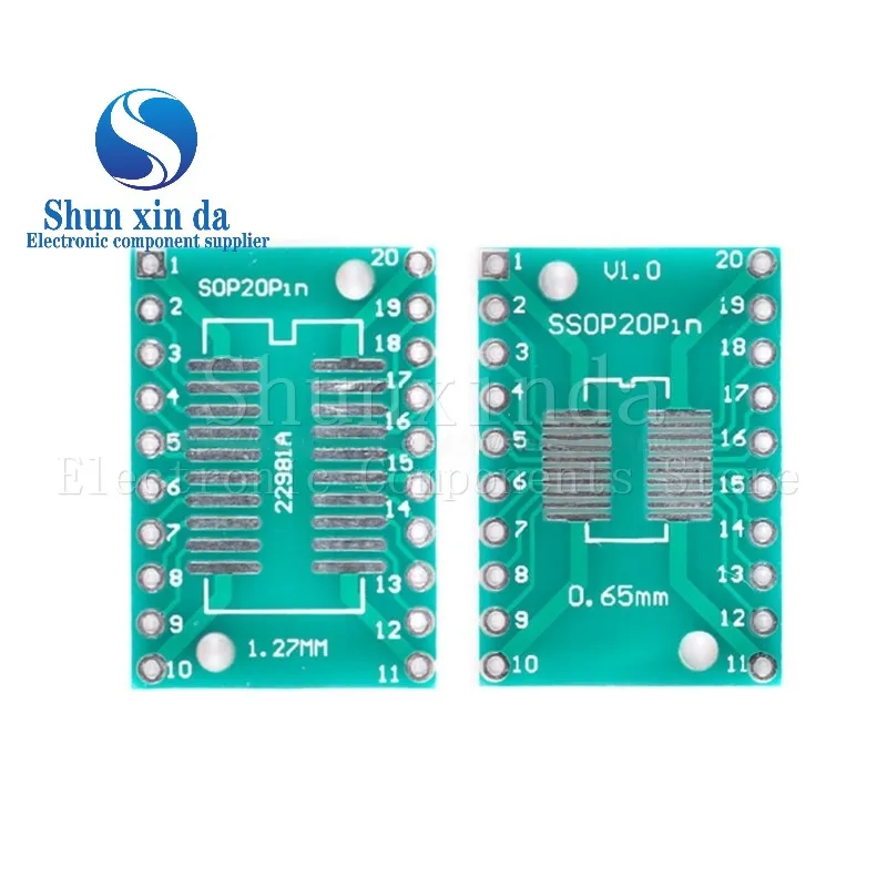 10PCS PCB Board SMD Turn To DIP SOP MSOP SSOP TSSOP SOT23 SOP14 SOP16 SOP8  SOP20 SOP24 SOP28 IC SMT QFN FQFP TQFP 32 44 64 100