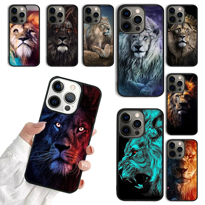 Animaux lion Newly Arrived Phone Case for iPhone 16 15 14 12 13 mini PLUS XS XR 11 PRO MAX Back Fundas coque Cover Shell