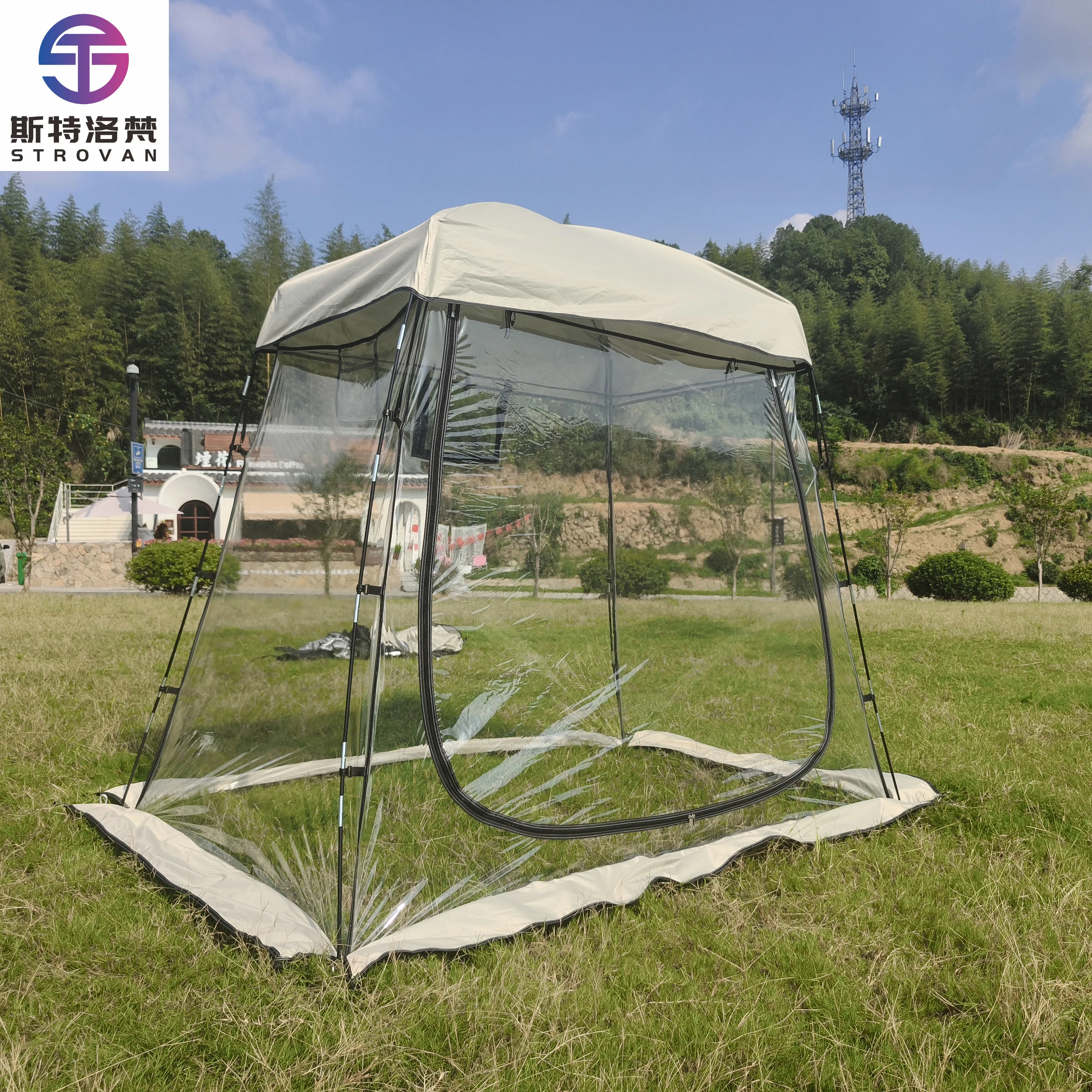 

Спортивная палатка STLF LZS для 3-х человек, портативная уличная атмосферостойкая палатка с укрытием, мгновенная пузырьковая палатка для спортивных мероприятий, кемпинга, Fishi