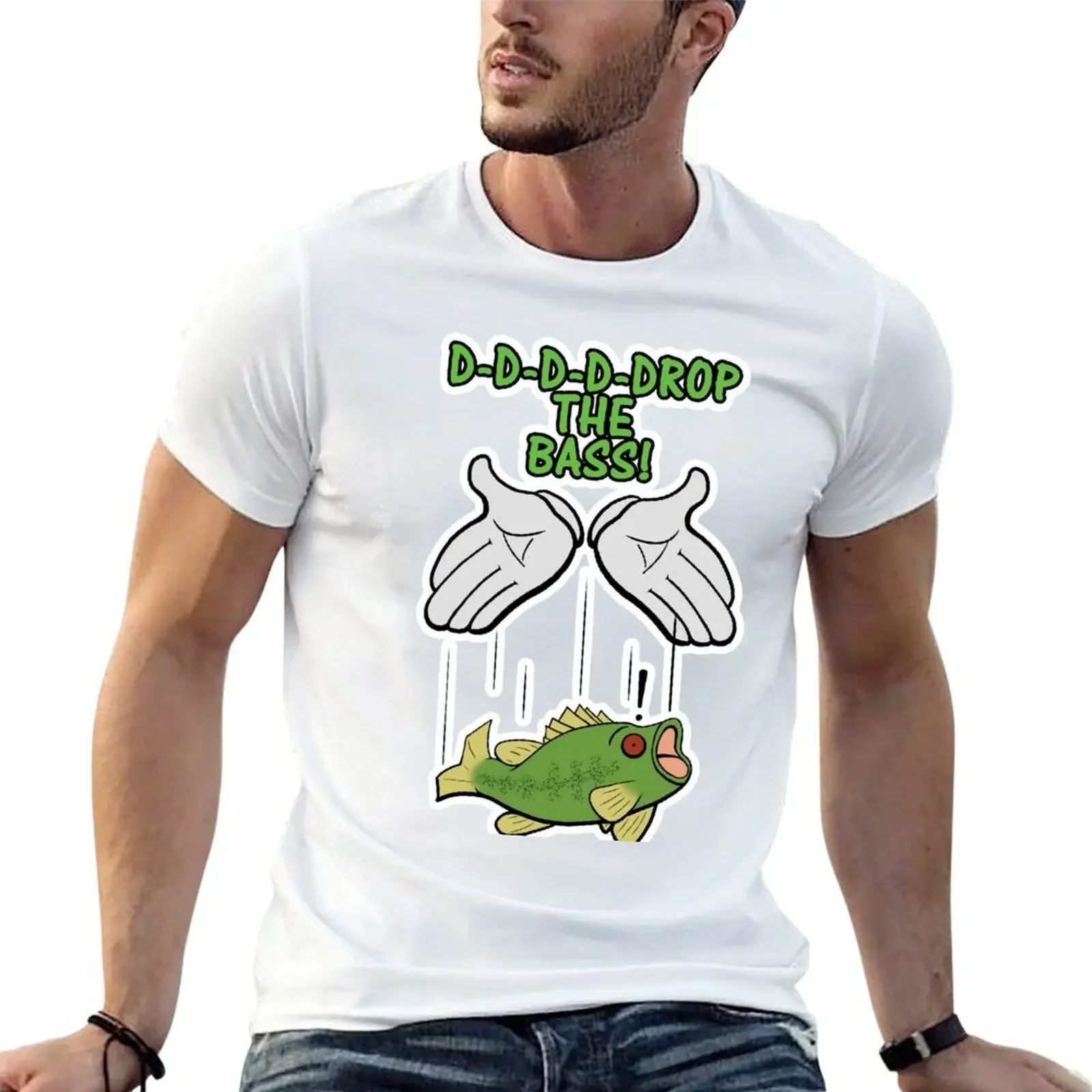 Drop The Bass T-Shirt graphic shirts plus size tops shirts graphic tee men clothings