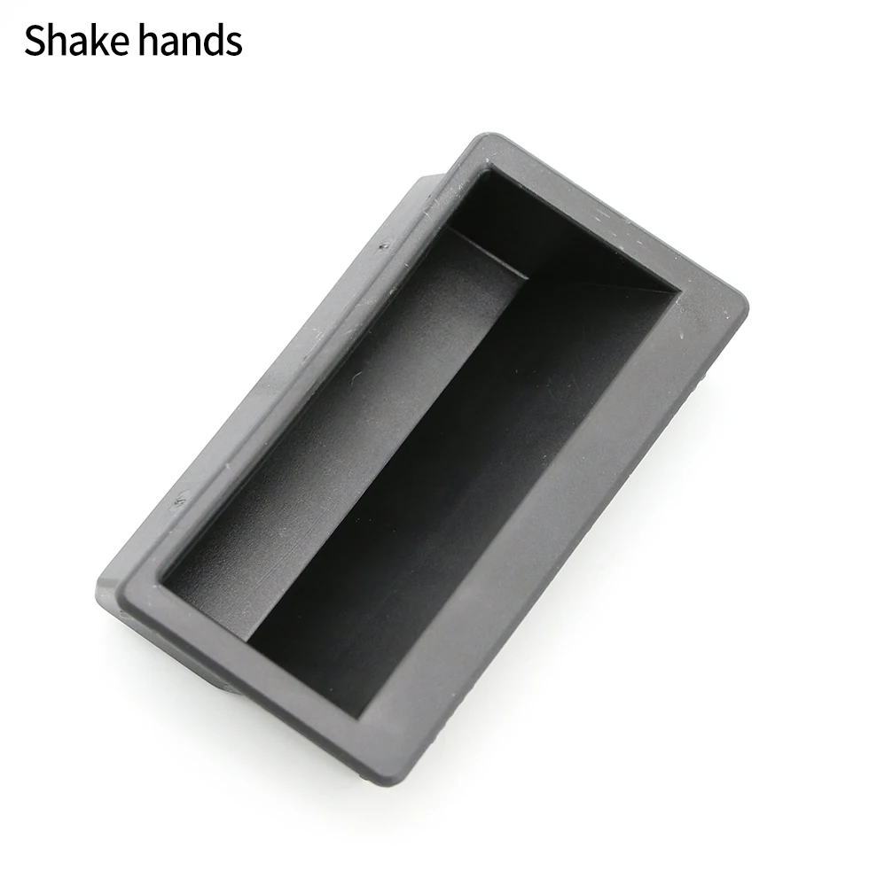 Black plastic concealed handle embedded LS107 embedded card type mobile phone cabinet handle LS537-1