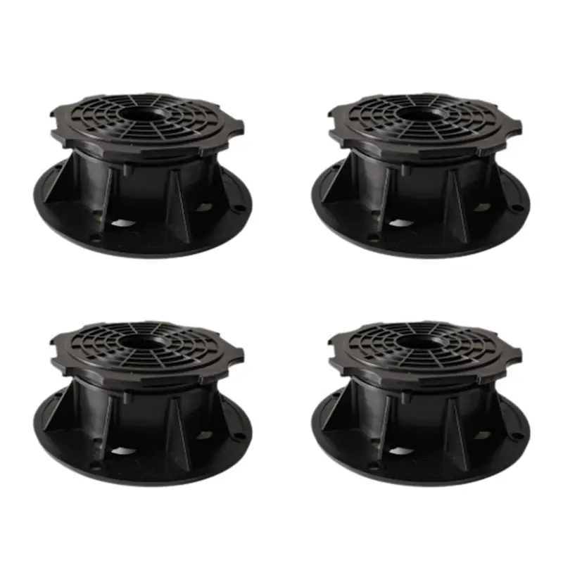 ABLN-For Terrace, Slab, Decking Boards, Slope Corrector Bearing System- 4PCS Height Adjustable Decking Support Pedestal Set