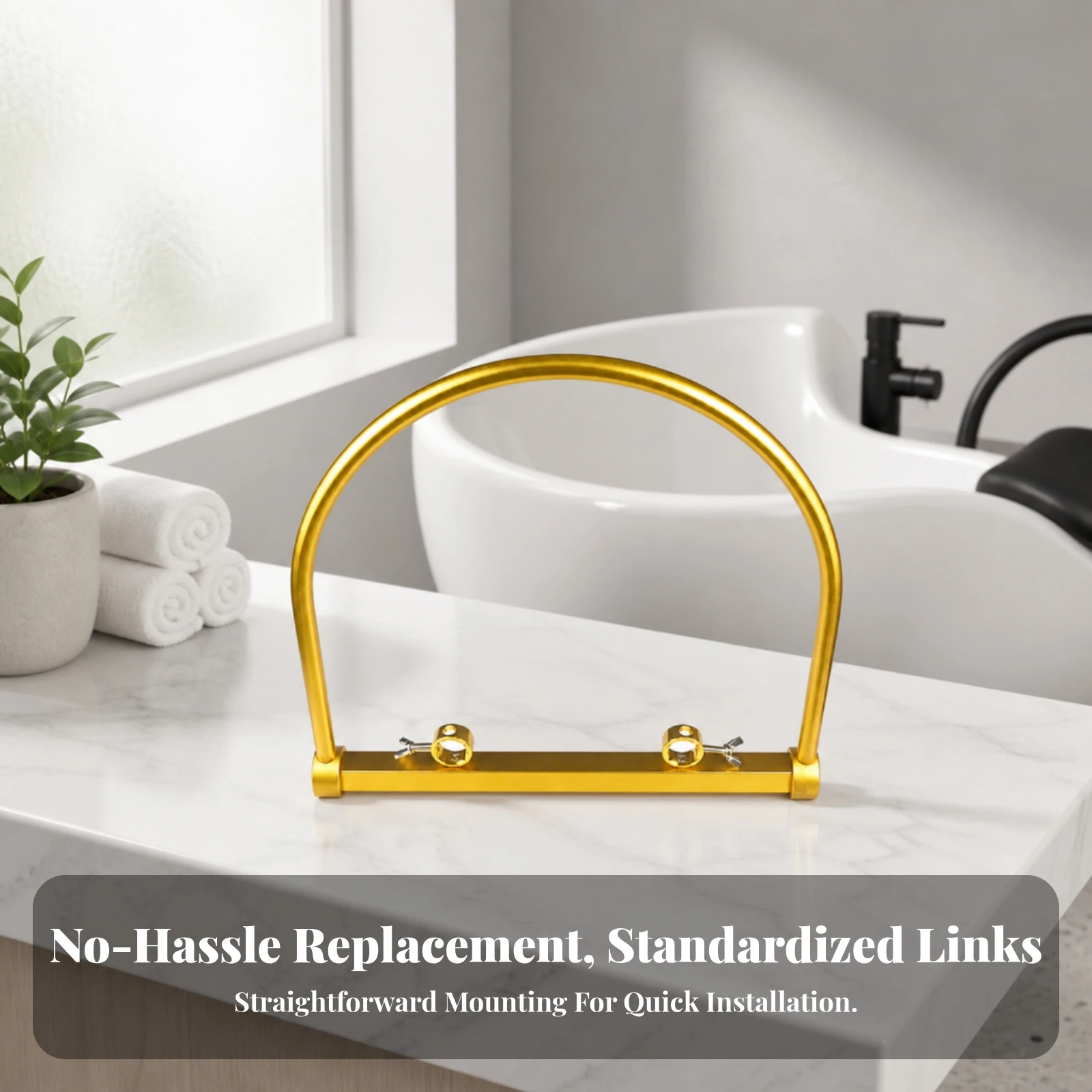 Hair-Washing Rinse Accessory Adjustable Salon Wash-Basin Attachment Rinse Accessory with Circulation Tube Arched Mobile