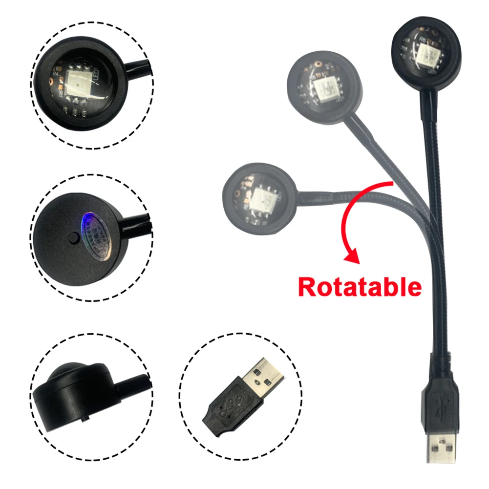 Projecteur LED USB 5V 1W, pour la Décoration de la Maison, Veilleuse Portable, Lumière d'Ambiance pour Salon, Photographie Murale, Néons