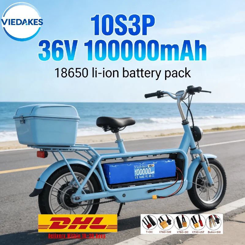 

Heavy Duty 10S3P 18650 Li-ion Battery Pack 36V 100000mAh – Extended Runtime Power Supply for M365 M365Pro Scooters