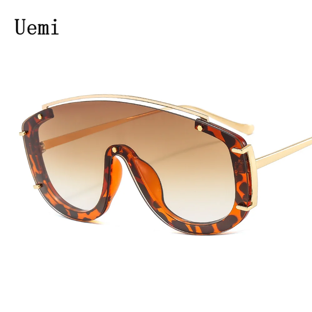 2022 Fashion Modern Oversized Sunglasses For Women Hot Quality Vintage Siamese Square Frame Sun Glasses Luxury Dedigner Ins Tren