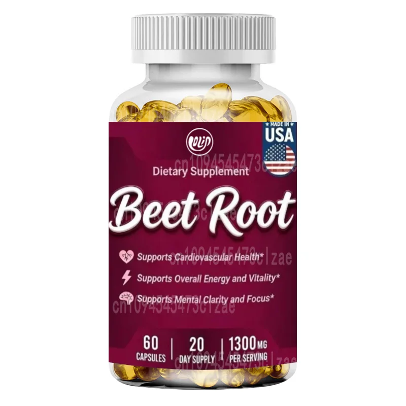 1300 milligrams of pure sweet vegetable root powder, 60 vegetable capsules for circulation support supplement