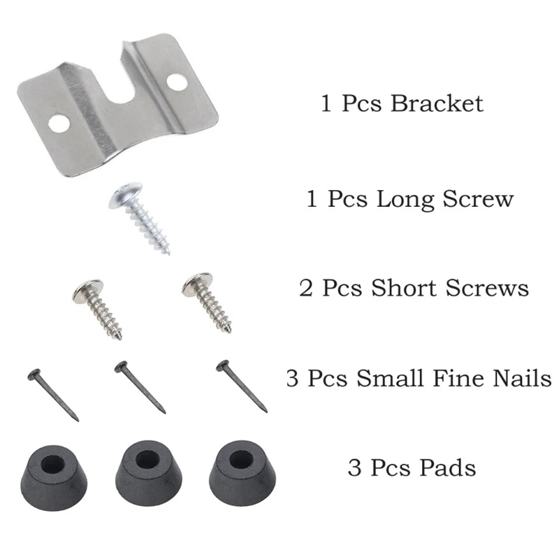 Bracket for Hanging Dartboards, Wall Mounting Bracket Hook Screws Stabilisers Board Hanging