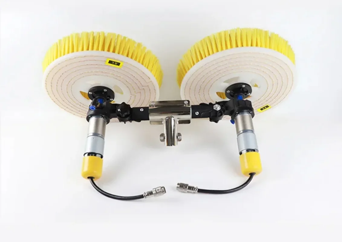 

Dual power supply 7.5m Double-Head Lithium Battery 24 220V Solar Photovoltaic Panel cleaning Tool Roof Water and dry brush clean