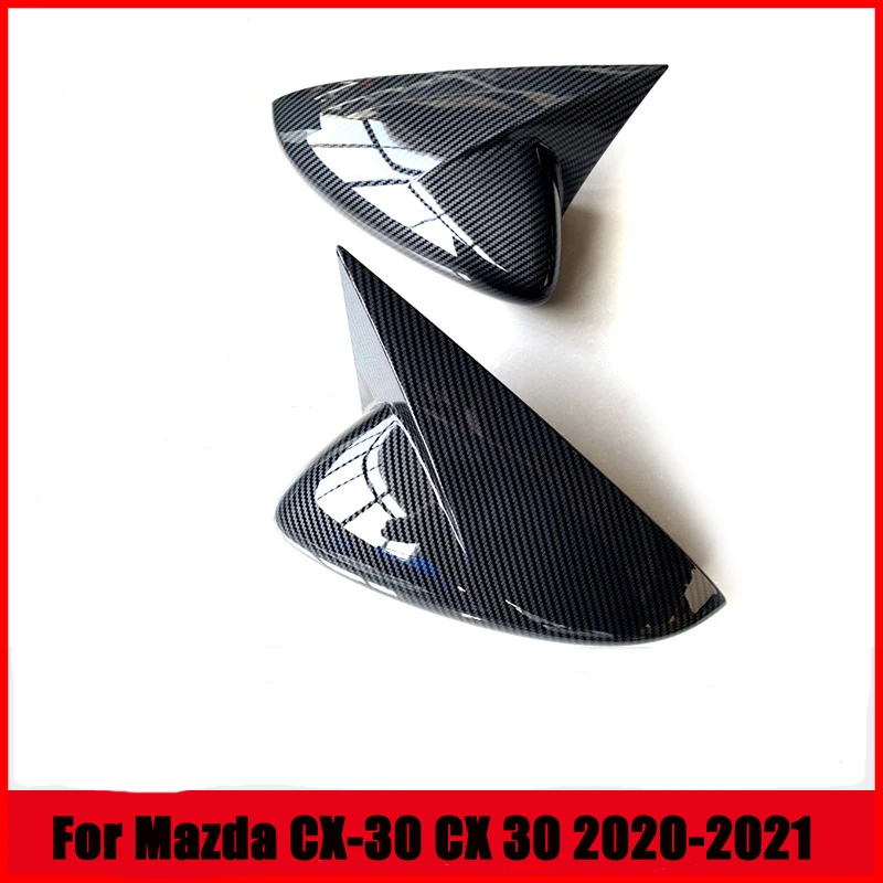 For Mazda CX-30 CX30 2020 2021 Car ABS Side Rearview Mirror Cover Trim Auto Accessories