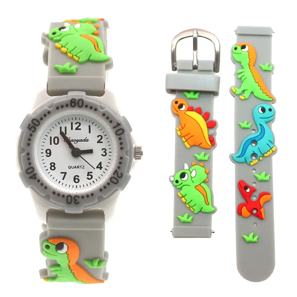 New Fashion Colorful Cartoon Dinosaur Student Children's Watch Quartz Watches Electronic Watch Kids boys watches