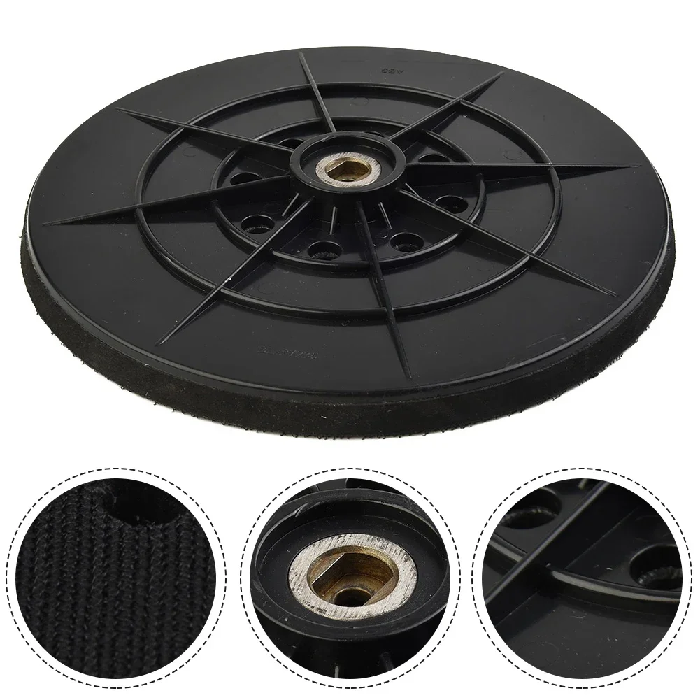 Drywall Sander Hook And Loop 10hole 9inch 215mm Backup Pad With 6mm Thread Backup Soft Pad For Dustless Cable Sanders