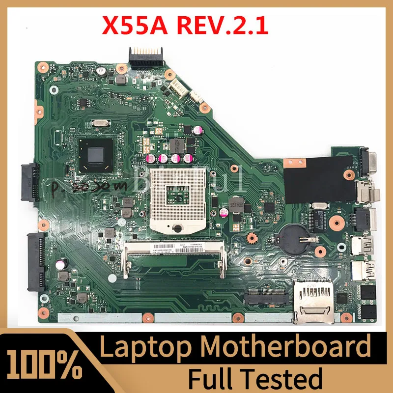 

X55A REV.2.1 For ASUS Laptop Motherboard SJTNV Notebook 100% Full Tested Working Well