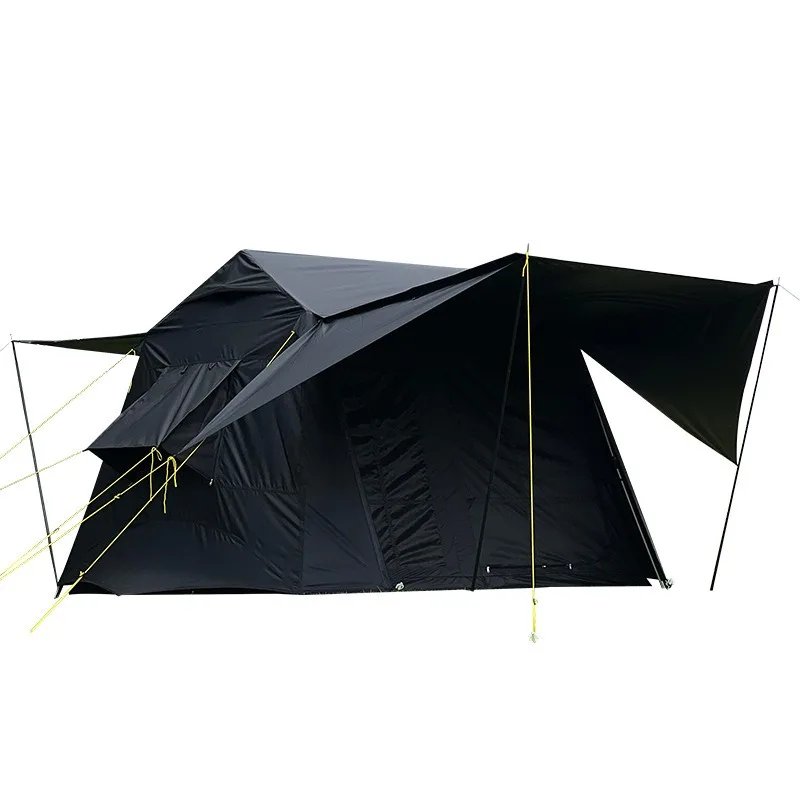 Outdoor Tent Roof 13 Lightweight Aluminum Alloy Camping Black Glue Rainproof Shelter Blacking Quick Opening Tent