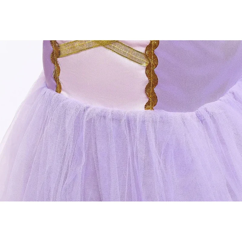 RT01 فستان رابونزيل للفتيات مهرجان كرنفال ملابس فيلم سنو وايت تأثيري الأميرة زي الأطفال حفلة عيد ميلاد Fr * JK2