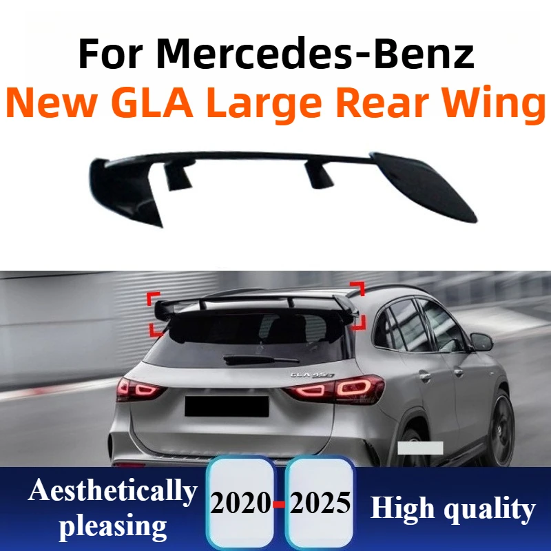 

For Mercedes-Benz GLA-Class H247 GLA180 GLA200 GLA35 GLA45 AMG 2020+ Rear Roof Spoiler Wing Exterior Modification Accessories